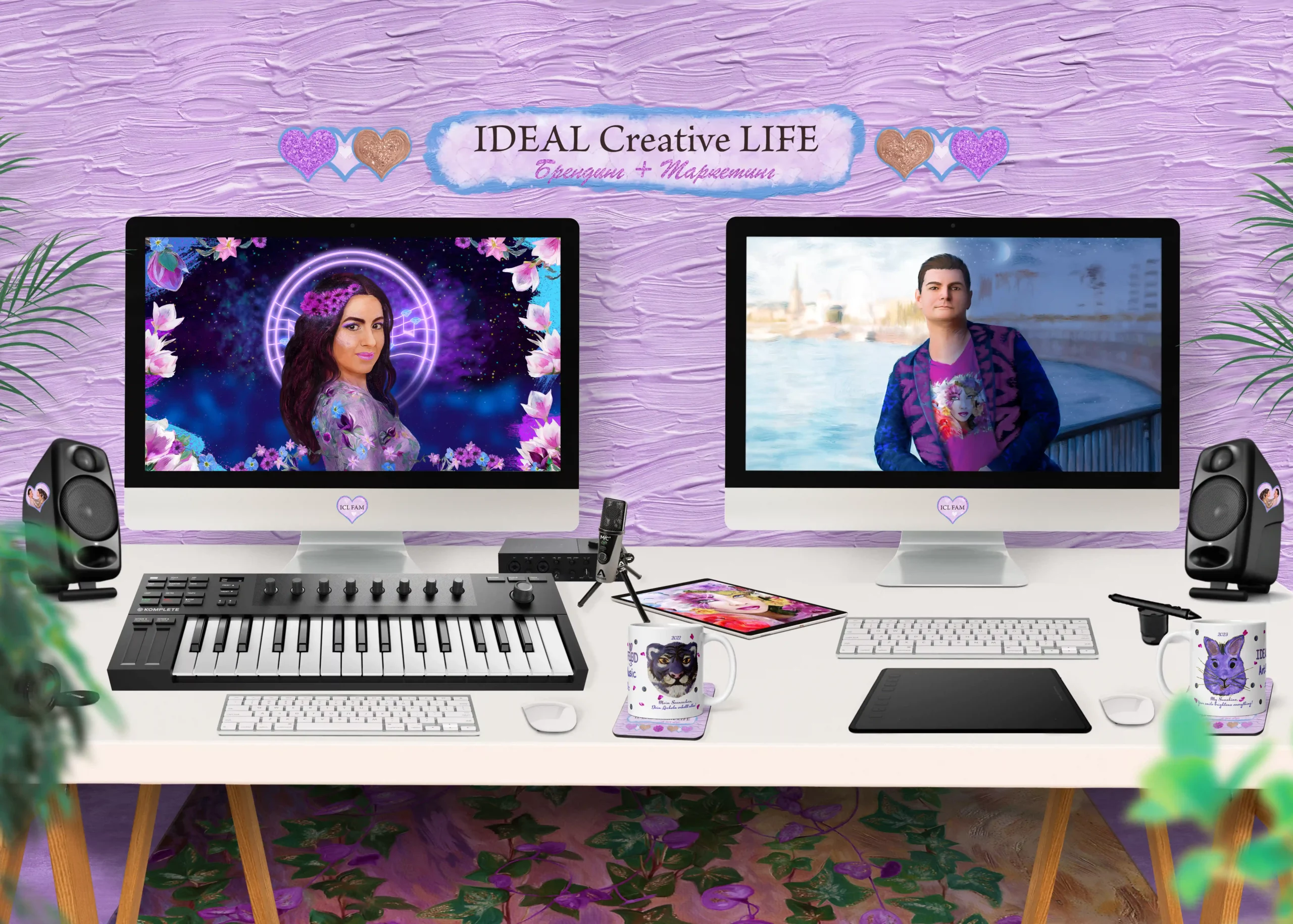 "IDEAL Creative LIFE - это наша жизнь! | icl bda, evva cgfam, Уникальный мир | icl Дизайн Шоп | Бутик-агентство | Бутик-дизайн-агентство | Мода, Искусство, Музыка | Художественное моделирование одежды | Арт-маркетинговое агентство | Бизнес и маркетинг в музыке | Ваша жизнь, ваш бренд | Цифровое искусство и микс медиа | Визуальное искусство и цифровые иллюстрации | Брендирование для артистов | Брендирование для артистов | Создание образа для музыканта | Искусство для мира | Пользовательский печатный дизайн | Визуализатор бренда | Брендирование для домашних питомцев | Дизайн и коллекции моды | Графические и моушн-дизайнерские услуги | Брендинг для художников, музыкантов, диджеев | Дизайн логотипа и типографии | Цвета бренда и ретуширование красоты | Дизайн упаковки и руководство по бренду | Макеты, дизайн приложений и веб-сайтов | Брендинг в социальных медиа | Видеопрезентации, моушн-графика, анимация | Фирменные песни и подкасты | Музыка для фильмов и рекламных роликов | Международные озвучивания | Музыка для художественных и модных шоу | Концепции бренда художника | Дизайн обложки CD, альбома, книги, фильма | Слияние музыки и визуалов | Создание образов художника и его питомцев | Метафизические и нейромаркетинговые техники | Личный брендинг в искусстве и музыке | Уникальный бизнес-стиль | Полные концепции брендинга | Идеальная креативная жизнь"